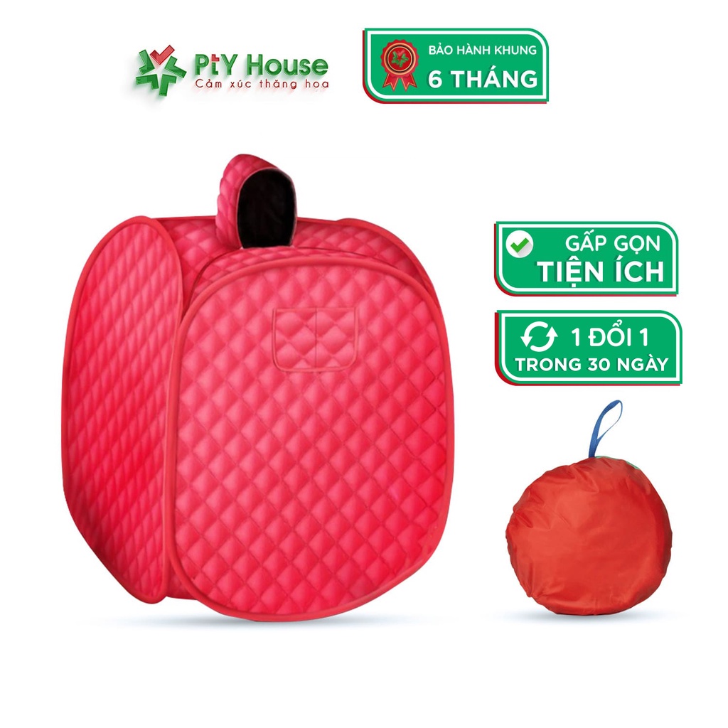 Lều Xông Hơi 3 Lớp Cao Cấp Siêu Bền, Gấp Gọn Có Mũ Xông Mặt PTY HOUSE - Giao Lều Màu Ngẫu Nhiên