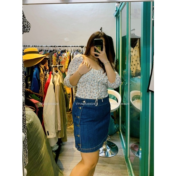 [virusplussize] sale outlet - áo kiểu primark bigsize hoa bigsize