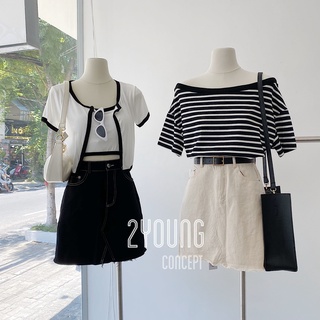 Áo trễ vai [2YOUNG] A1692 (ảnh thật)
