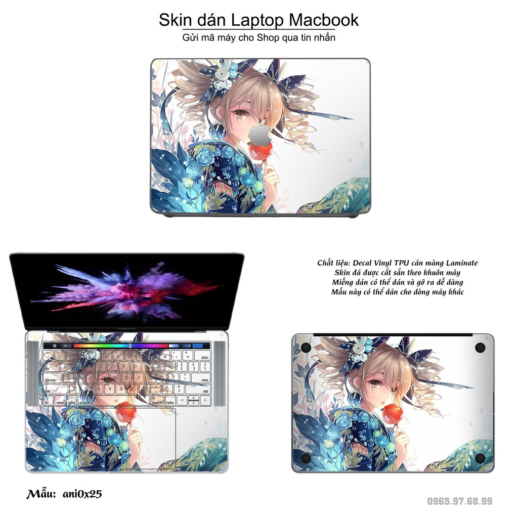 Skin dán Macbook mẫu Anime image (đã cắt sẵn, inbox mã máy cho shop)