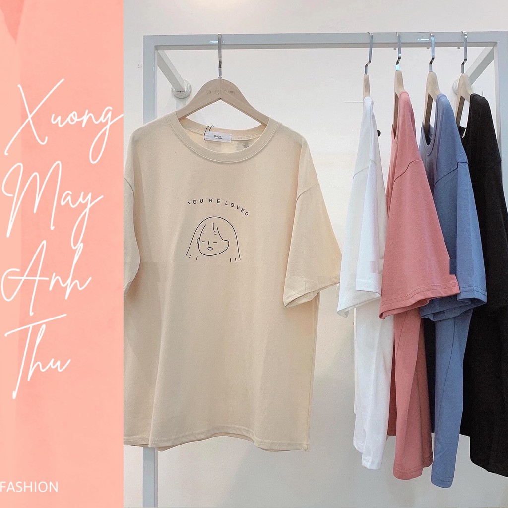 Áo thun loved cô gái nhiều màu nữ - Phông tay lỡ form rộng bigsize in hình cá tính ulzzang SIÊU HOT