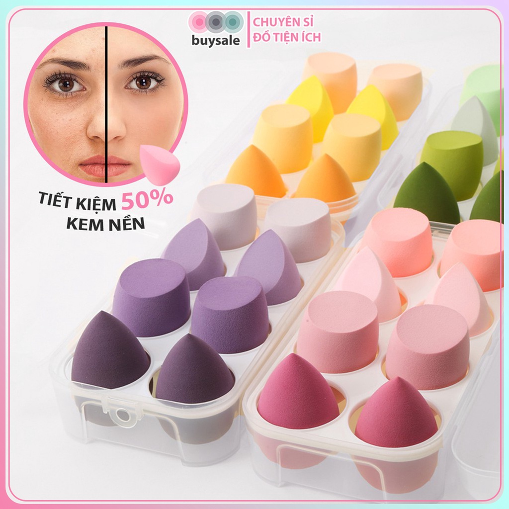 Mút tán kem nền cho da ăn phấn và tiết kiệm mỹ phẩm - buysale - BSPK168