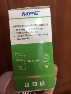 Bóng đèn LED MPE 3W