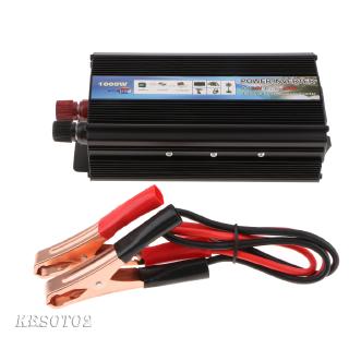 Bộ Chuyển Đổi Năng Lượng Mặt Trời 12V / 24V DC Sang 220V AC 1000W Màu Đen
