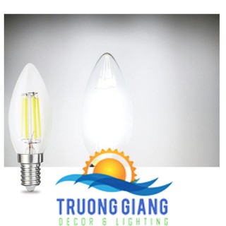 BÓNG LED EDISON C35 [ NHÓT + NẾN ] - [ C35 - 4W ] ĐUI E14 - ÁNH SÁNG [ 2700K - 6500K ]