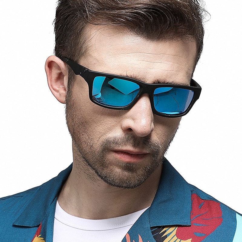 Mens Polarized Sunglasses Rectangle Driver Shades Sunglass Male Vintage Sun Glasses For Men Suare Mirror Summer UV400 Oculos