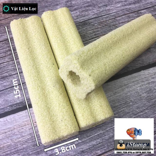 Sứ thanh vàng sứ hoa mai 15cm x 3.8cm loại lớn