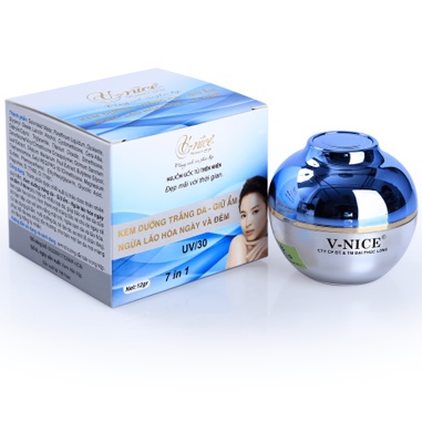 Kem dưỡng trắng da - giữ ẩm - ngừa lão hóa ngày và đêm V-Nice 12g