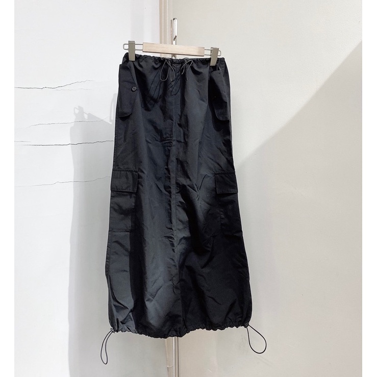 CHÂN VÁY DÙ DÀI Y2K NYLON CARGO SKIRT CESAR