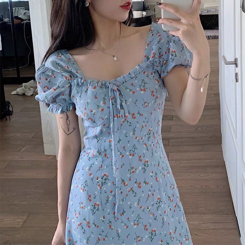 🐳 VÁY HOA NHÍ XANH  VINTAGE | BigBuy360 - bigbuy360.vn