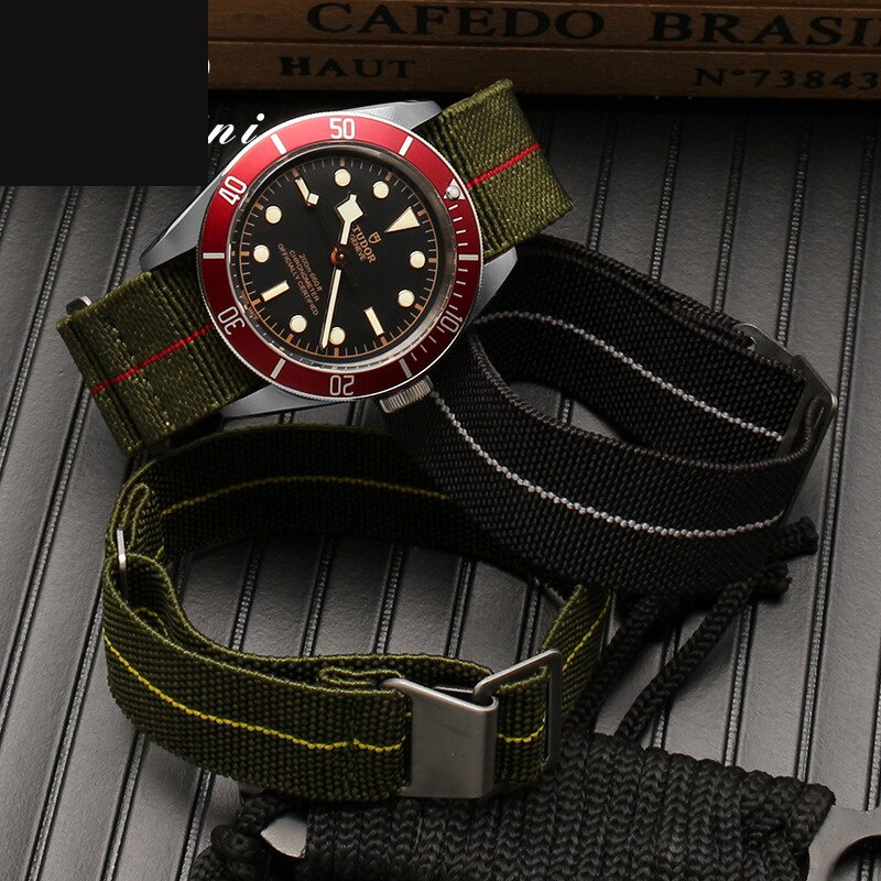 Dây Đeo Nylon Co Giãn Thay Thế 60s 18mm 20mm 22mm Cho Đồng Hồ