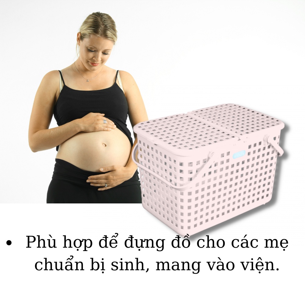 Làn Đi Sinh Cho Mẹ Và Bé, Giỏ Đựng Đồ, Quần Áo INOCHI Cao Cấp Theo Tiêu Chuẩn Nhật Bản