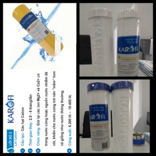 Bộ lõi lọc nước Karofi ( lõi catrion khử đá vôi)