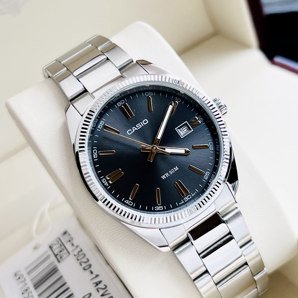Đồng hồ nam nữ dây thép Casio MTP 1302D 1A1