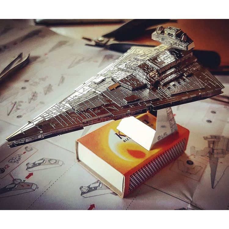 Mô Hình Kim Loại Lắp Ráp 3D Metal Mosaic Imperial Star Destroyers
