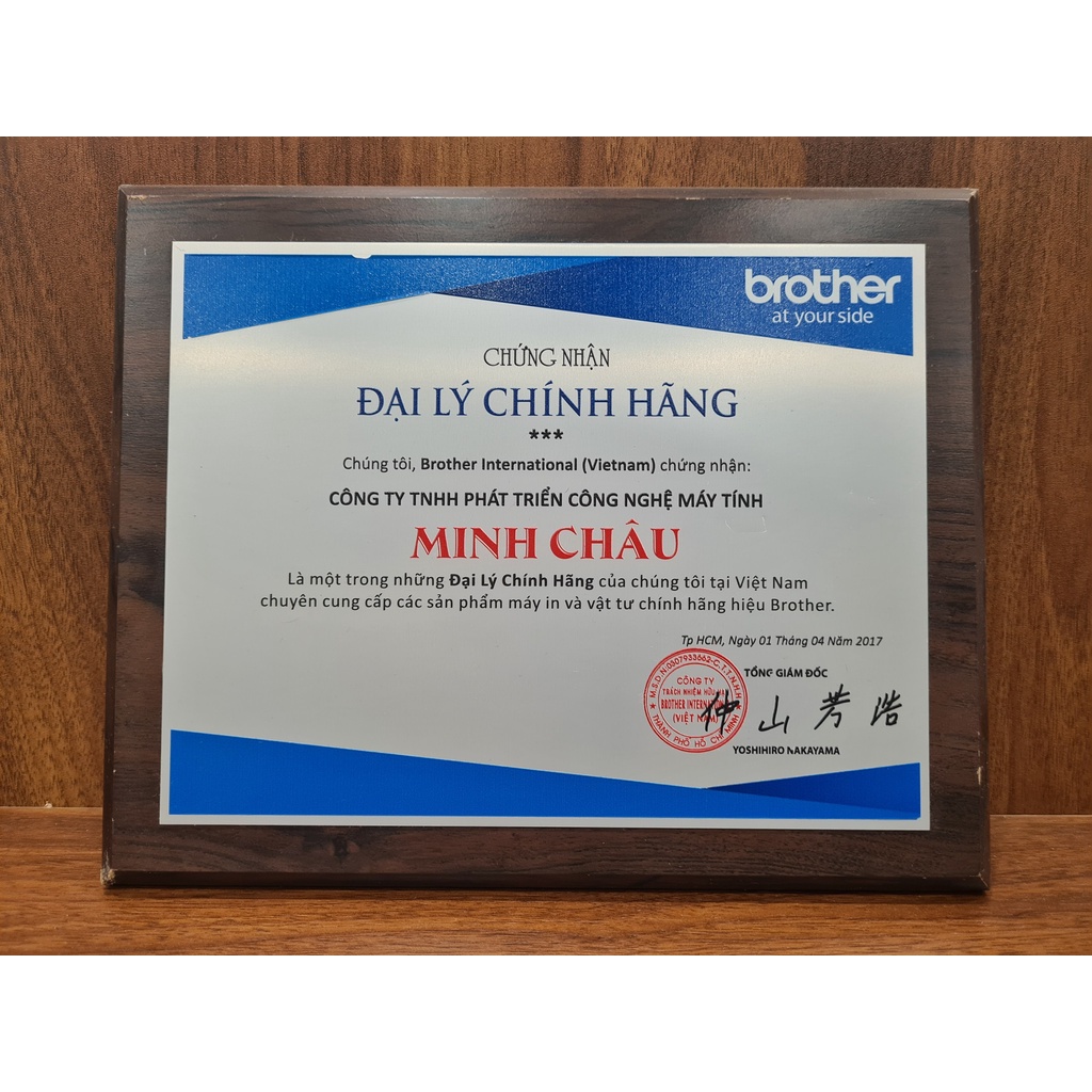 Nhãn in Brother TZe tiêu chuẩn Chữ đen trên nền vàng 9mm TZe621 Hàng chính hãng