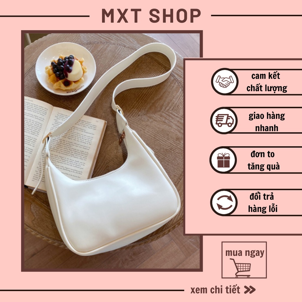 TÚI XÁCH NỮ, TÚI ĐEO CHÉO DA TRƠN MỀM DÁNG THUYỀN LOẠI 1 MT21