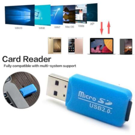 Micro SD TF small USB 2.0 high speed metal memory card reader