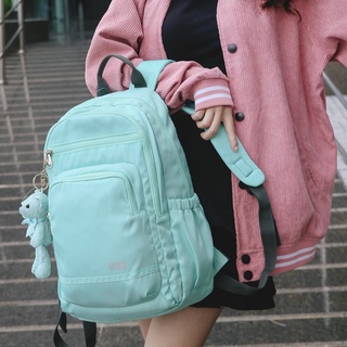 Balo học sinh thời trang, vải dù cao cấp, màu pastel (BL DS B06) - BOM