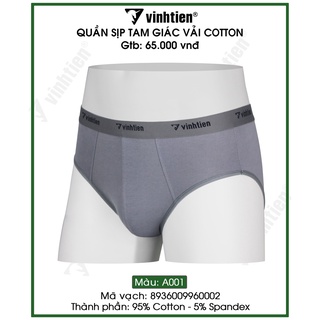 Combo 2 quần lót tam giác nam cotton vĩnh tiến 75