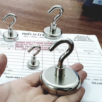 [Xả Kho Giá Xưởng] móc treo nam châm D42mm, loại móc treo sử dụng nam châm trắng đất hiếm lực hút mạnh