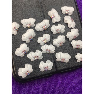 Hoa ôm đá móng úp - hoa bột sẵn gắn móng tay - hoa ôm đá