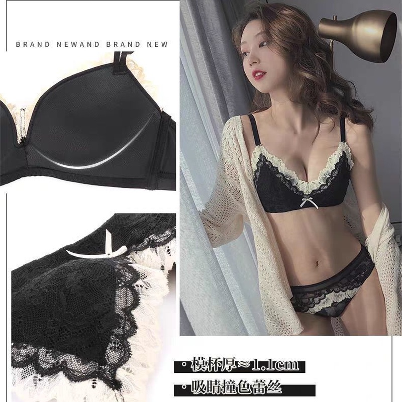 Áo Ngực Không Gọng Thép Phối Ren Chống Chảy Xệ Lưng Xinh Xắn Cho Nữ