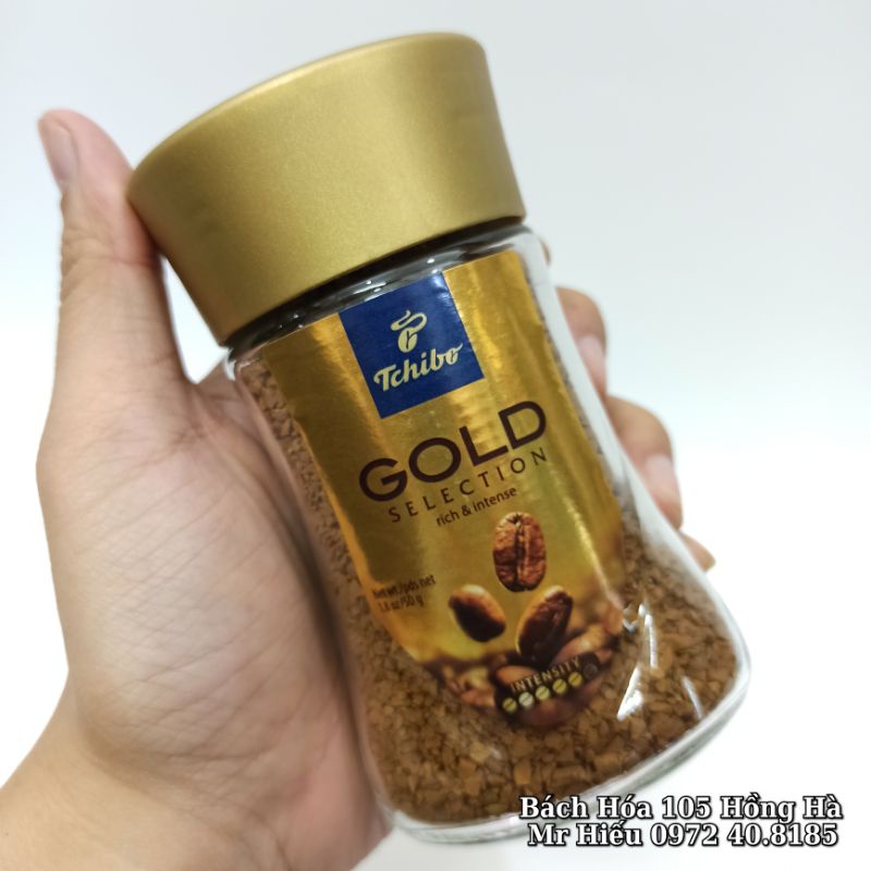 [T2/2023] Cafe Tchibo Gold 50g lốc 12 hộp