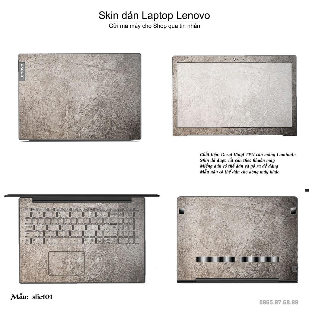 Skin dán Laptop Lenovo in hình Hoa văn sticker nhiều mẫu 17 (inbox mã máy cho Shop)