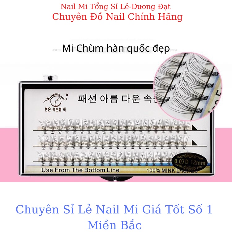 Mi chùm hàn quốc chất liệu tóc konex mềm đẹp dễ bắt keo- Nail Mi Tổng Sỉ Lẻ