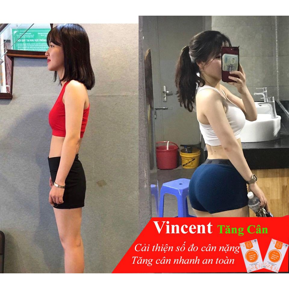 Tăng cân Vincent , tăng ký hiệu quả, tang can tự nhiên không tích nước, loại chuyên dành cho cơ địa lờn thuốc