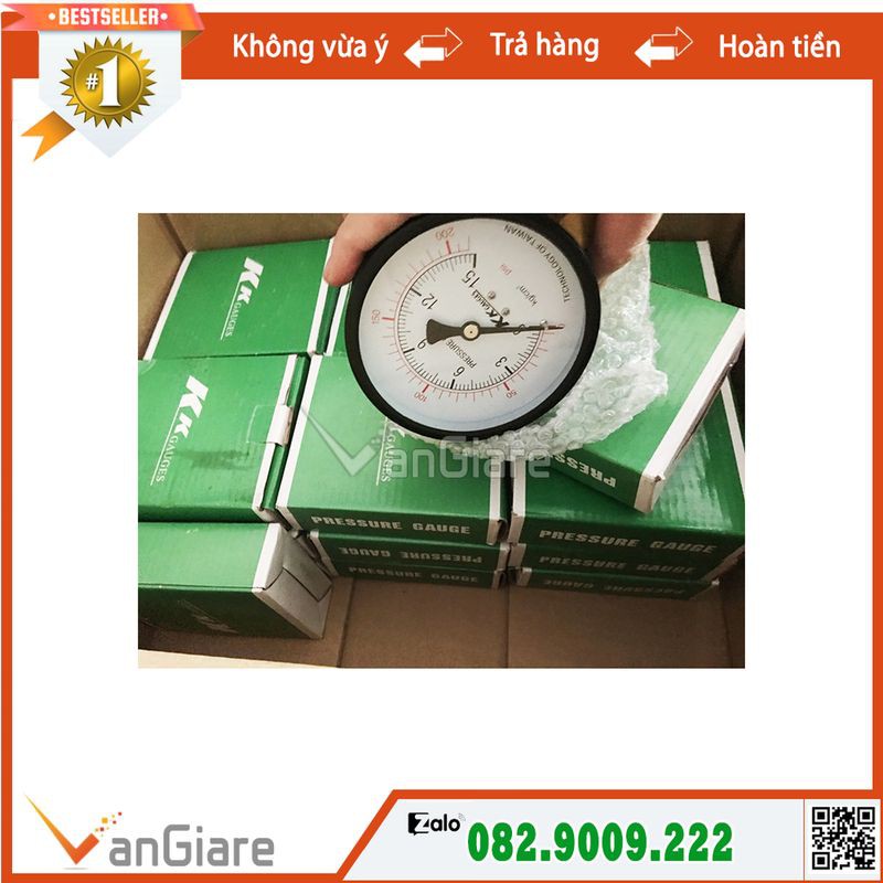 Đồng hồ áp suất chân không -1kg KK Gauge