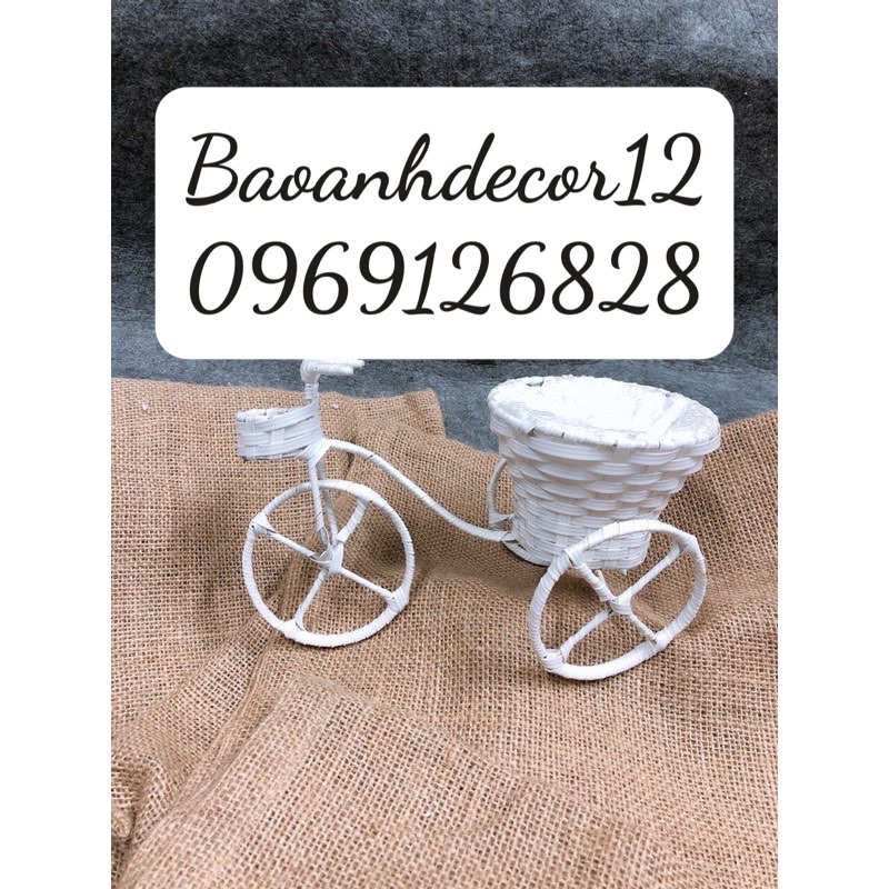 Giỏ cắm hoa xe đạp siêu xinh
