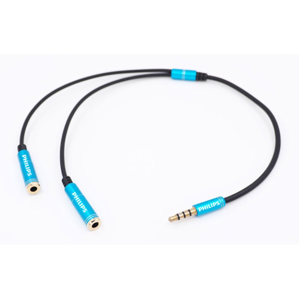 CÁP LOA NỐI DÀI 3.5MM 1-&gt;2 - 0.4M PHILIPS (SWA7200C/94)