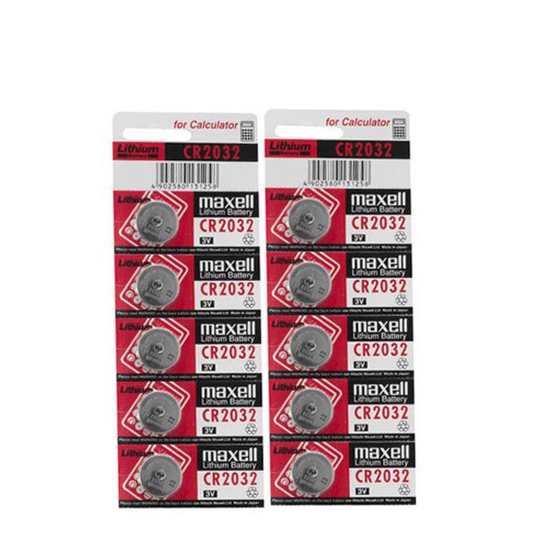 Vỉ 5 viên pin CMOS CR2032 Maxell Lithium Battery 3V