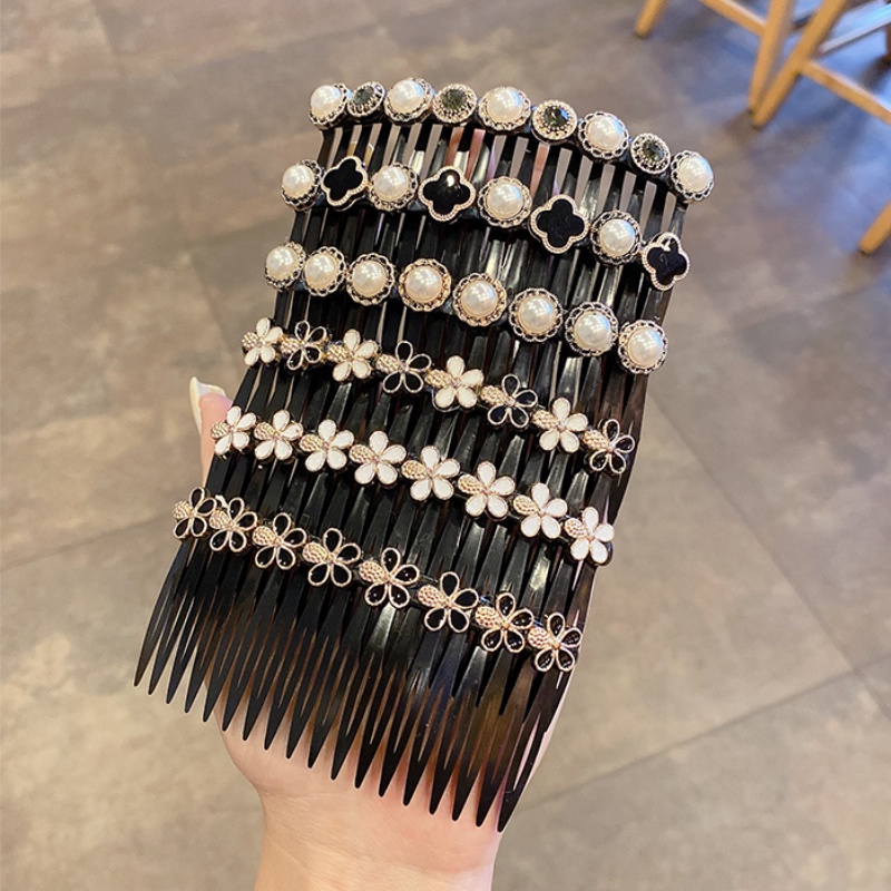 Kẹp tóc đính ngọc trai nhân tạo thời trang dành cho nữ