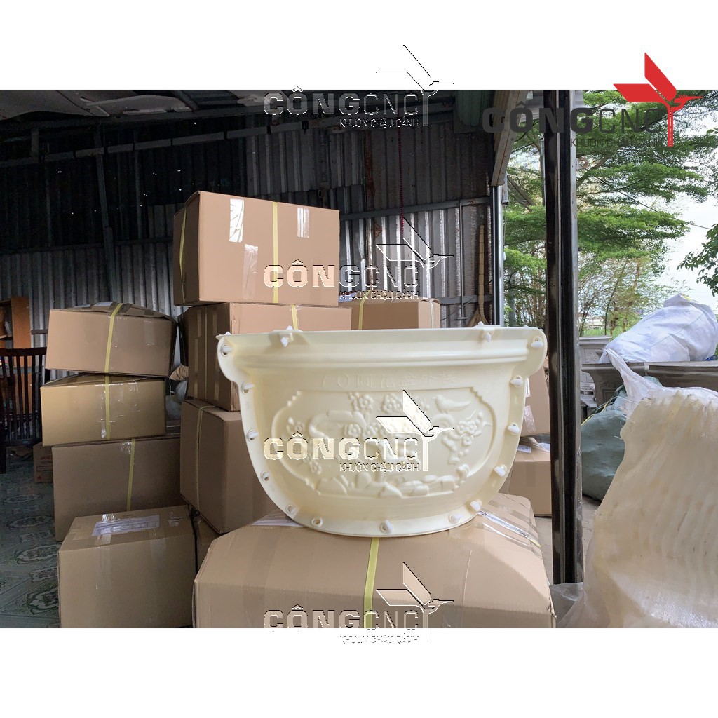 Khuôn Đúc Chậu Đẹp, Khuôn Chậu Tròn 50 TRUNG QUỐC