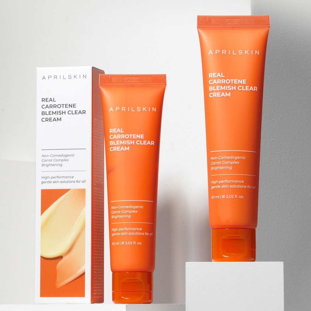 Combo Tinh Chất và Kem Dưỡng Da Cà Rốt Aprilskin Real Carrotene (Blemish Clear Serum + Cream)