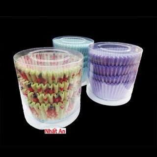 Cúp giấy/Chén giấy cupcake/ muffin 100 cái (Màu ngẫu nhiên)
