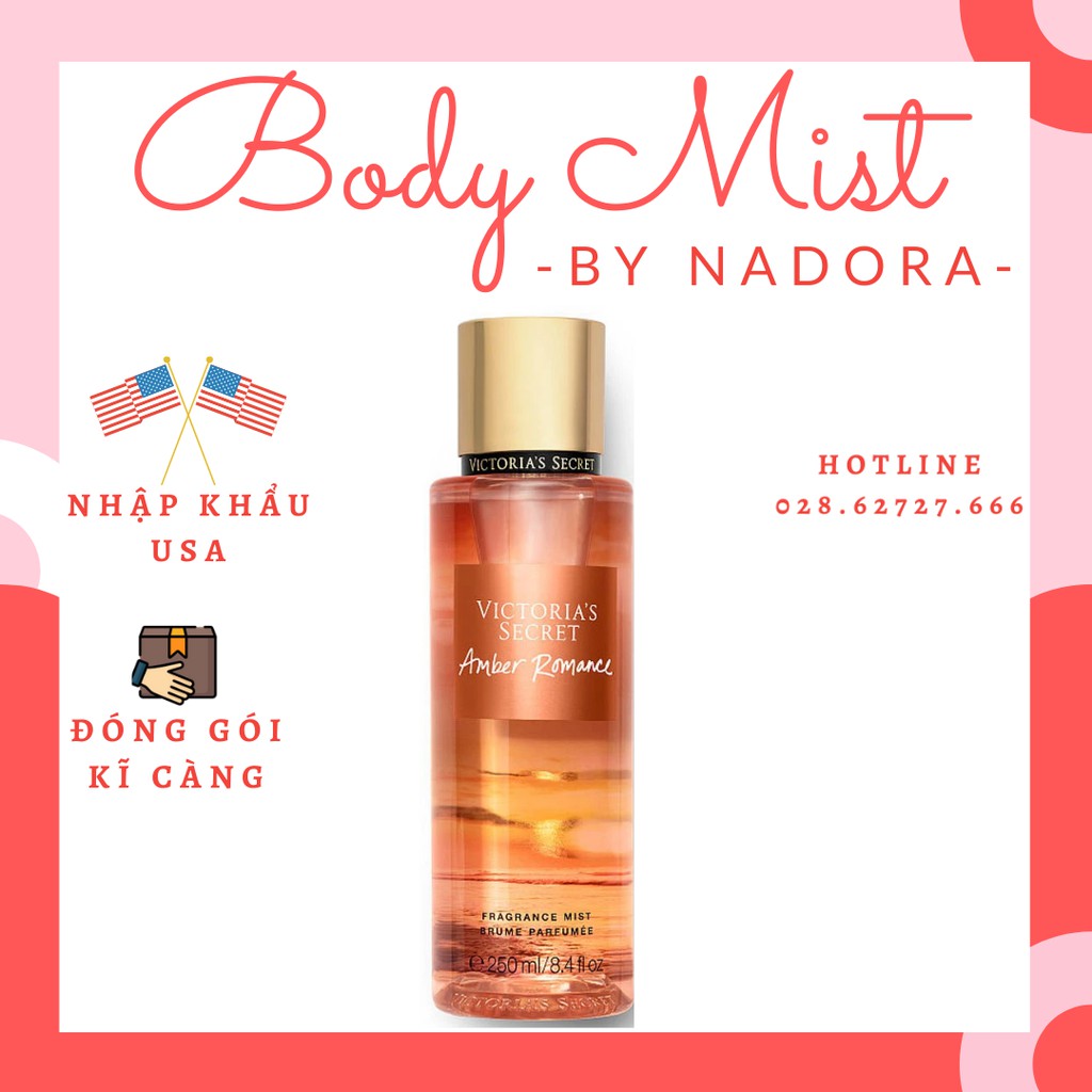 Xịt Thơm Toàn Thân Victoria's Secret - Amber Romance Body Mist (250ml)