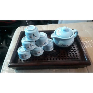 Bộ ấm chén Nhật mẫu mới xanh dương
