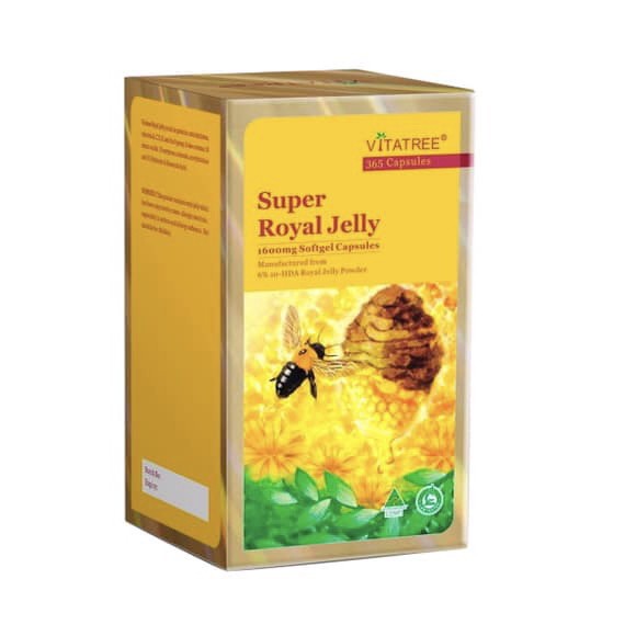 Viên uống sữa ong chúa Vitatree Super Royal Jelly 1600mg - Hộp 100 viên
