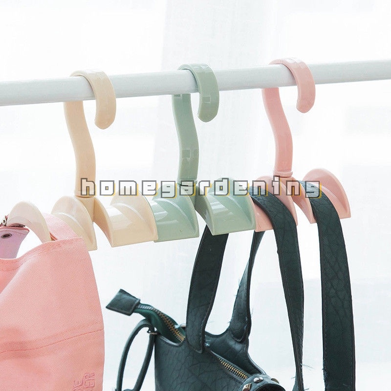 Móc Nhựa Treo Cà Vạt Áo Khoác Đa Năng Xoay Được Không Cần Đục Lỗ Sắp Xếp Gọn