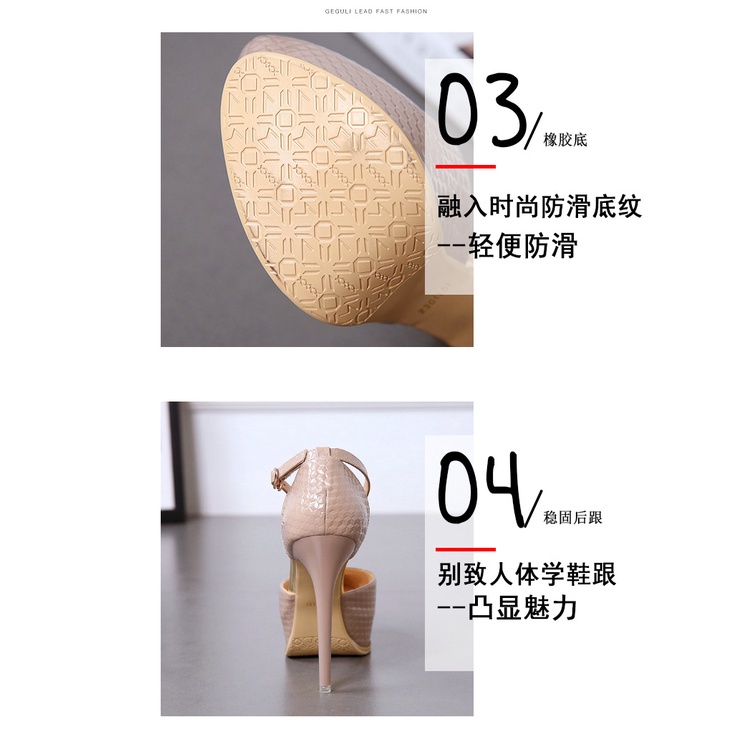 Giày Cao Gót Mũi Nhọn Màu Đen Phong Cách Hàn Quốc Quyến Rũ Cho Nữ