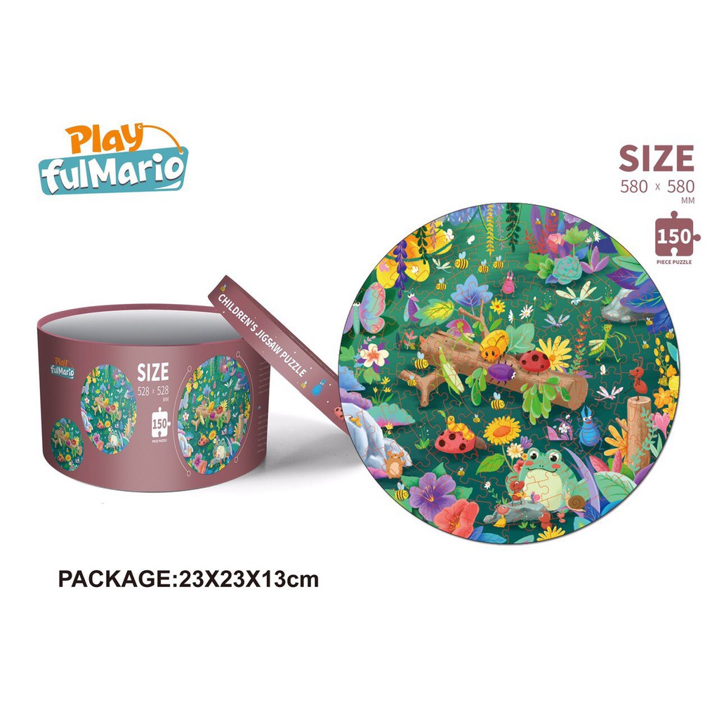 Trò chơi ghép hình cho bé (puzzle) đa dạng chủ đề (phong cảnh, con vật, hoạt hình), phù hợp với bé từ 3 4 5 tuổi
