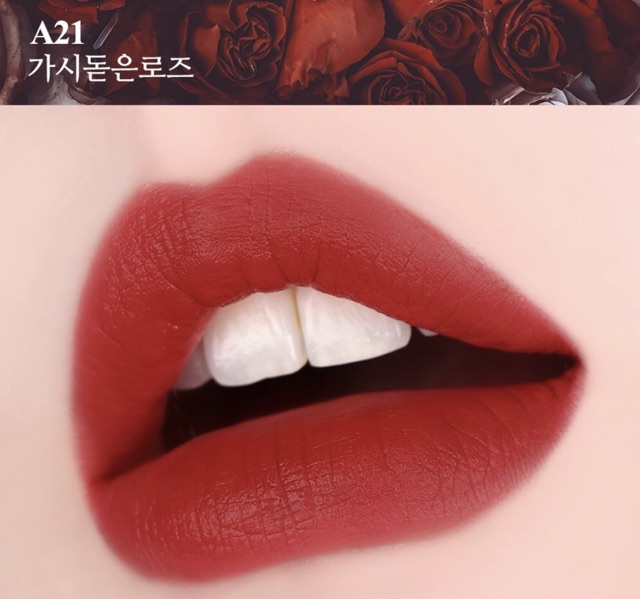 Son BLACK ROUGE AIR FIT VELVET TINT VER.4 "BAD ROSE | Thế Giới Skin Care