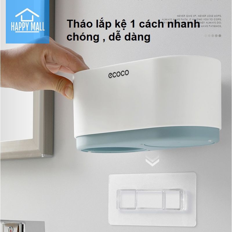 Kệ nhà tắm đa năng không cần khoan tường có ngăn chứa máy sấy tóc BR002