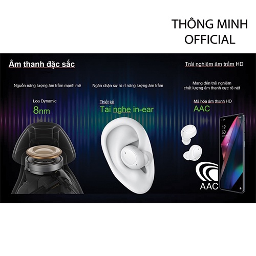 Tai nghe Bluetooth OPPO Enco Buds - Hàng Chính Hãng