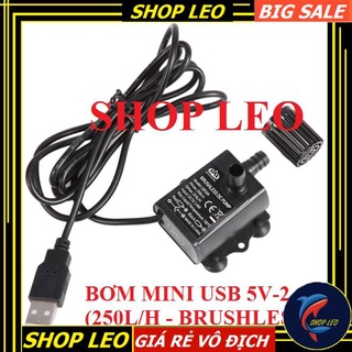 BƠM MINI USB 5V-2,4W (250L/H) - BƠM CHÌM MINI