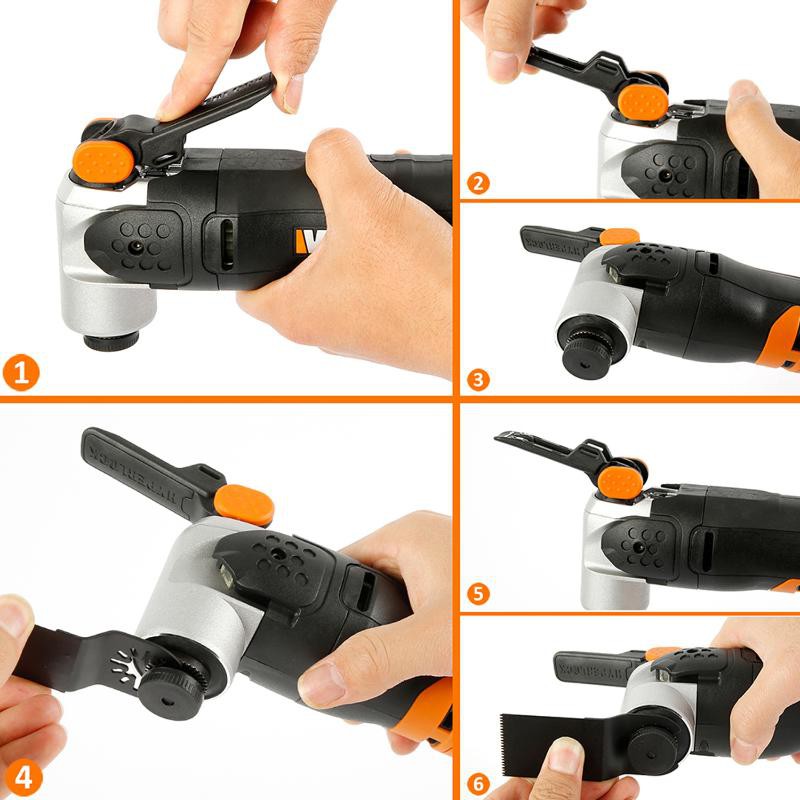 Bộ 13 Lưỡi Cưa Gỗ / Kim Loại Tháo Lắp Nhanh Cho Máy Chà Nhám Đa Năng Fein Multimaster Dremel